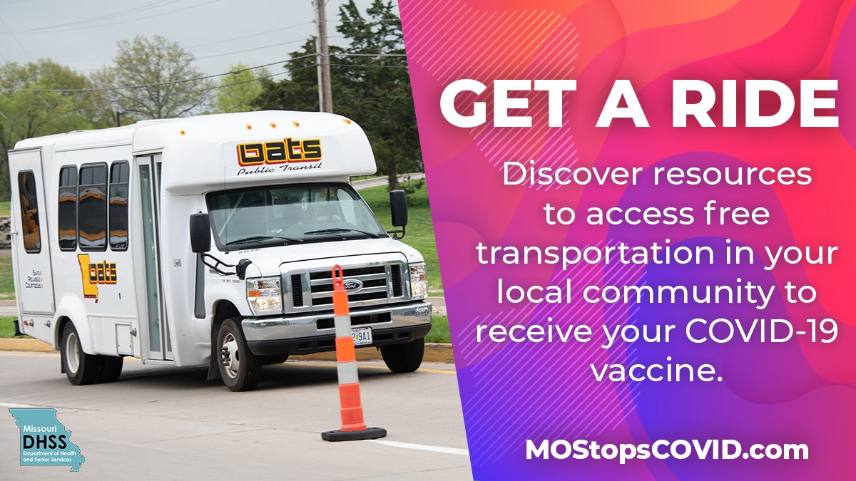 Worried about how you'll make it to your vaccine appointments? "Get a Ride" is here to help! This new, state-wide transportation guide eliminates barriers to COVID-19 vaccine access. “Get a Ride” can be found at buff.ly/3lKJ00j.