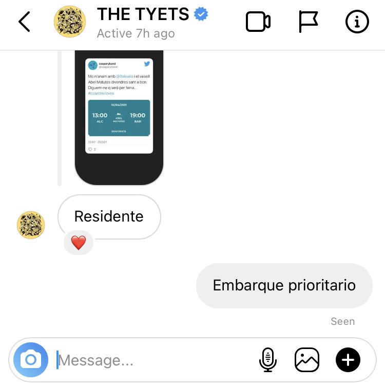 casparyband's tweet photo. Residente i Embarque prioritario @thetyets .... #Algosecuece https://t.co/G8BNwEbbl8