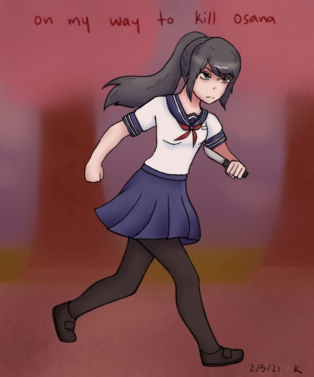 Cinderdawn1's tweet photo. Yandere Sim fanart? #yanderesimulator https://t.co/E0unyxPICd