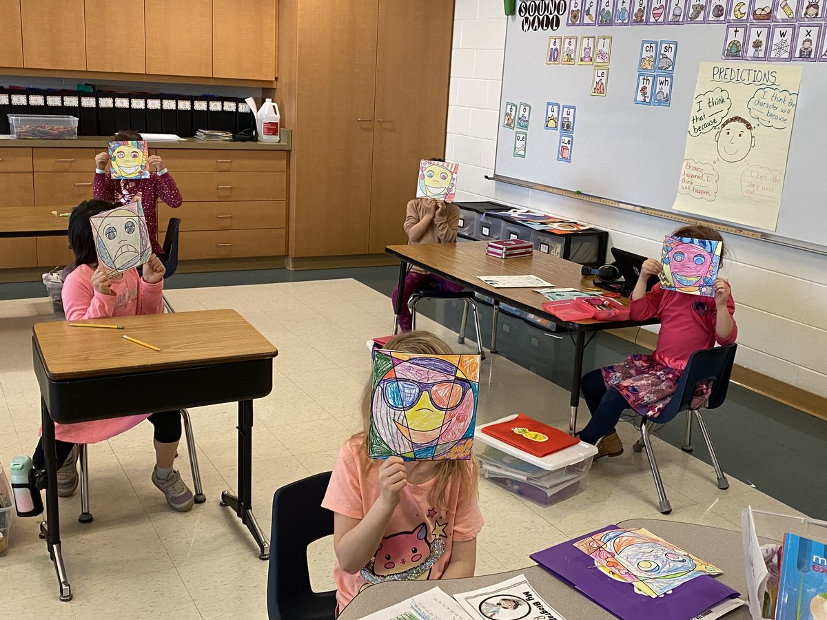 SDMHarmony's tweet photo. Check out these emoji faces from Mrs. Kirchner's first graders! Today is #SELday and our students did some activities focusing on social and emotional learning! #MiltonPride https://t.co/vdAxxXOkin