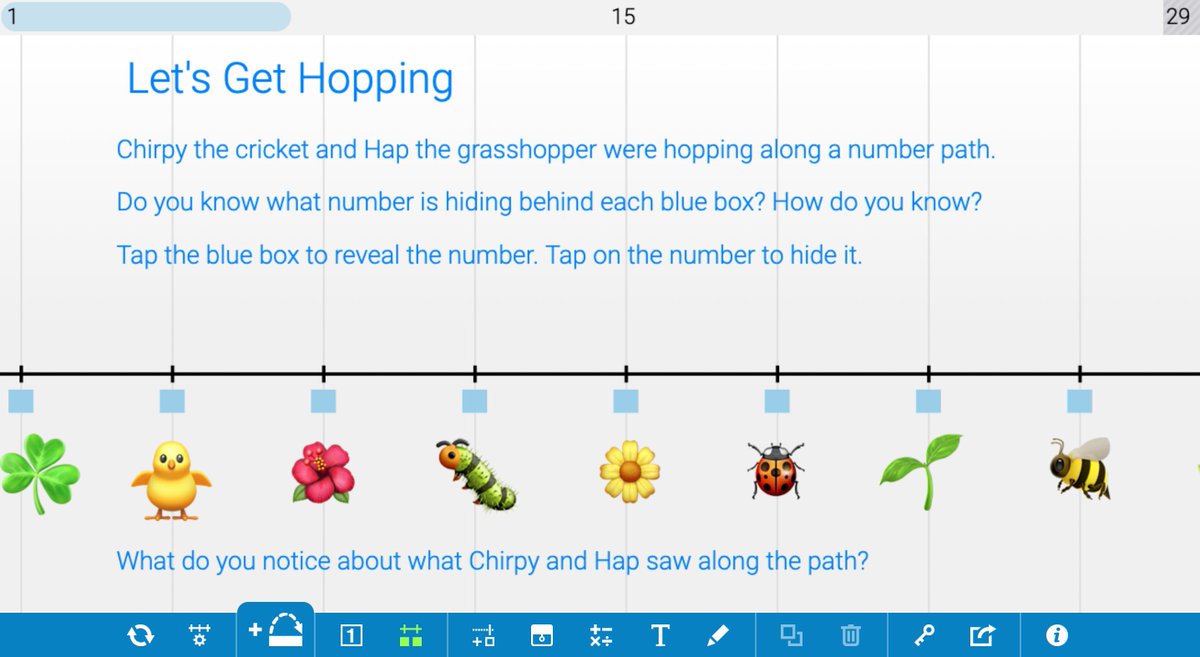 MLCmath's tweet photo. Let's get hopping! Check out this PreK–Kindergarten #NumberLine app activity and #SpringIntoMath! https://t.co/xkwTJmq1cY https://t.co/H06T0dK1Bo