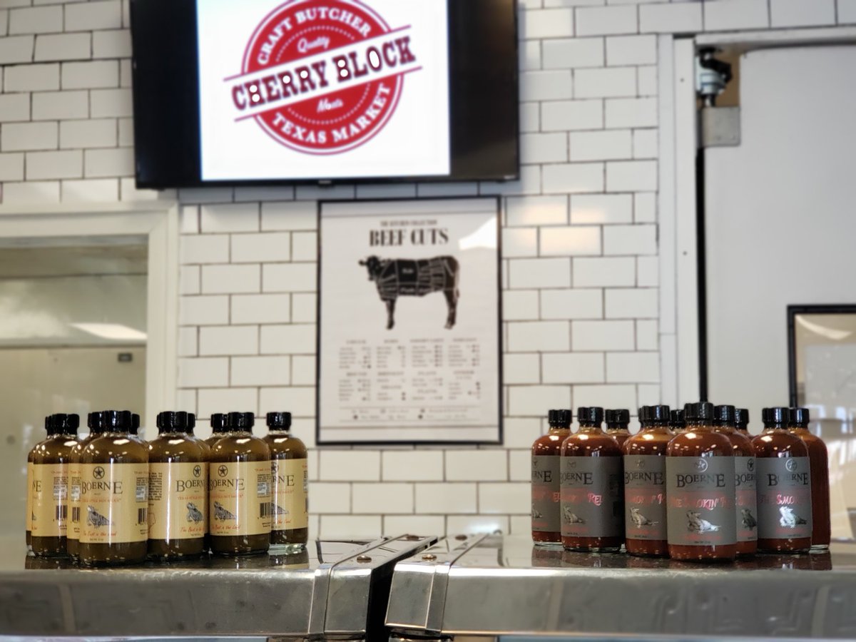You've got to check this place out!!! @cherryblockmarket, it has everything you can dream of and more, including Boerne Brand Texas Style Hot Sauce
#boernebrand #texas #style #hotsauce #jalapeno #smokin #red #smokinred #heat #craft #butcher #cherry #block
#katytx #quality