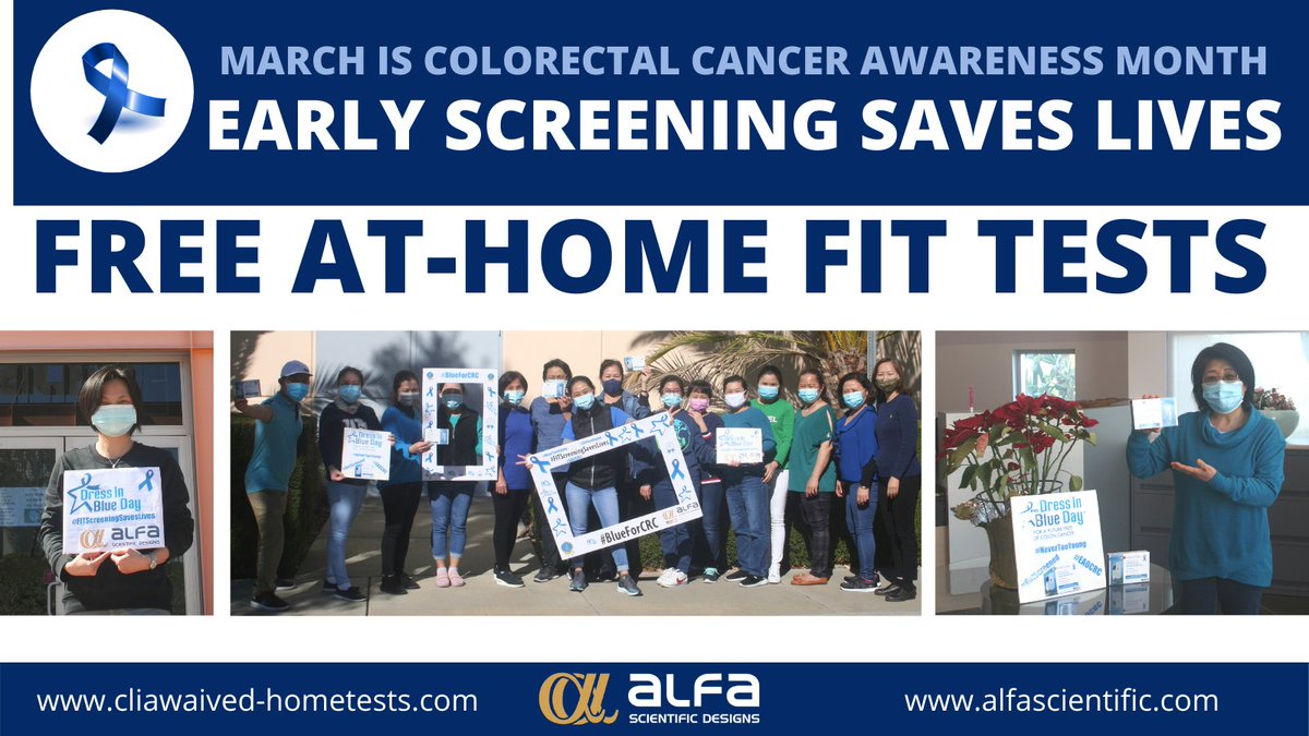 alfascientific's tweet photo. GET YOUR FREE FIT!  You can still enter to win until March 31.  It’s as easy as 1, 2, 3…
1. Follow @alfascientific on Twitter
2. Retweet this post
3. You’re entered to win
#ColonCancerAwarenessMonth #coloncancer #GetScreened #NeverTooYoung #ColorectalCancerAwarenessMonth https://t.co/WVUBrqlotL