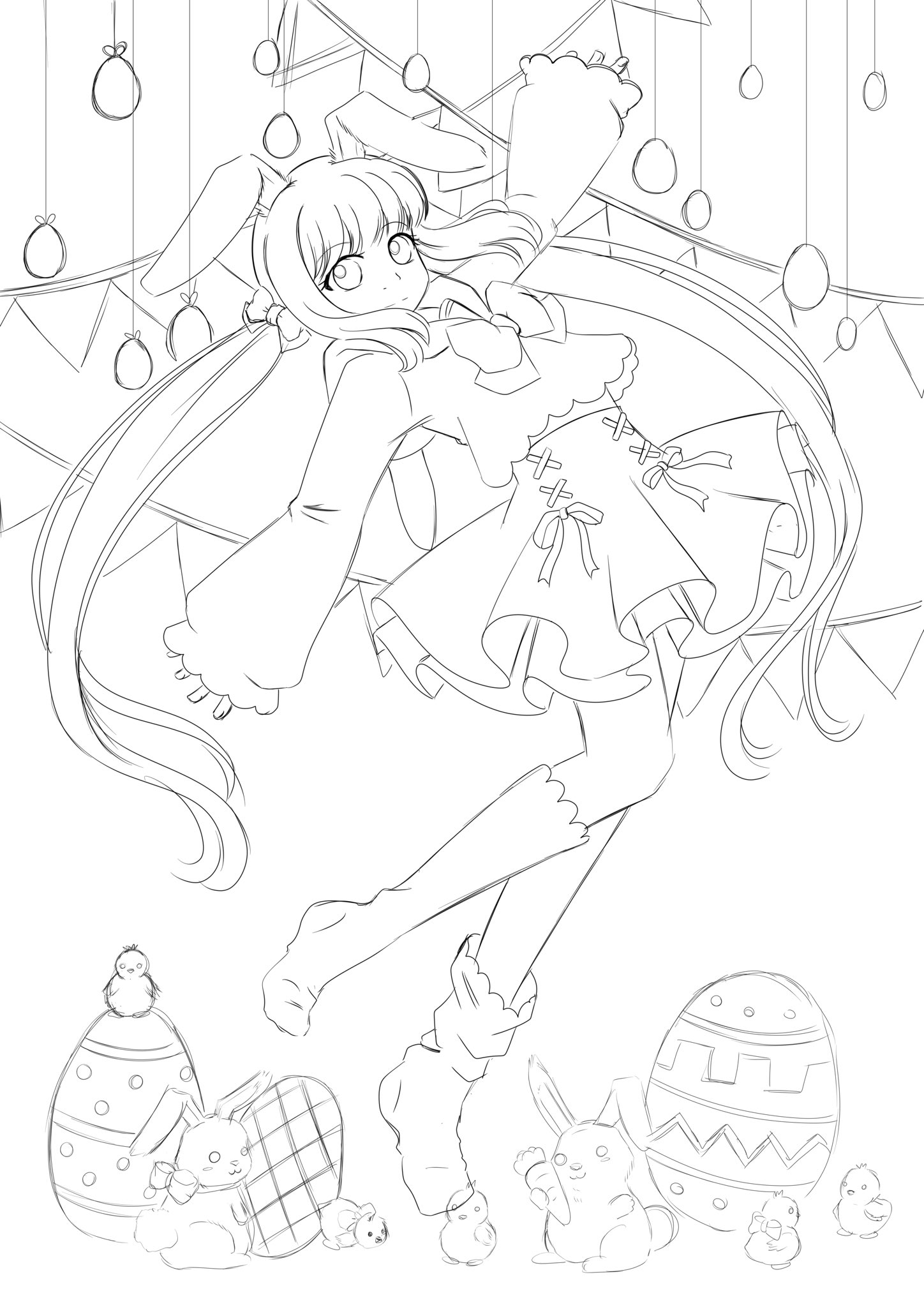 64 Collection Anime Easter Coloring Pages  Latest HD