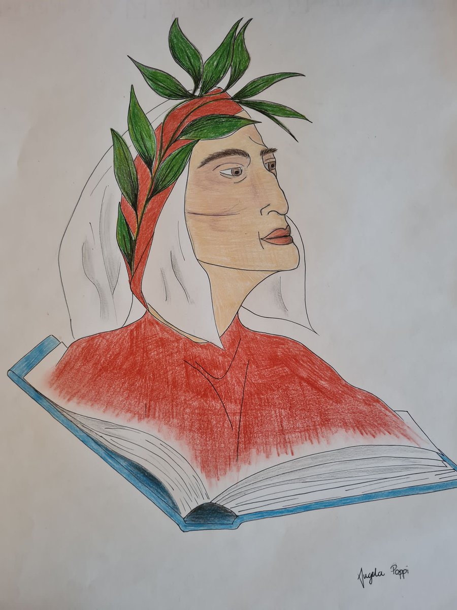 istitutomasotto's tweet photo. La Settimana Dantesca del #Masotto si conclude con una galleria di #disegni che raffigurano il Sommo Poeta, creati da alcune nostre studentesse: Chiara, Angela, Emma e Martina. Brave! Arrivederci a tutti al #Dantedì 2022 🙂 https://t.co/e6HH6bvva6