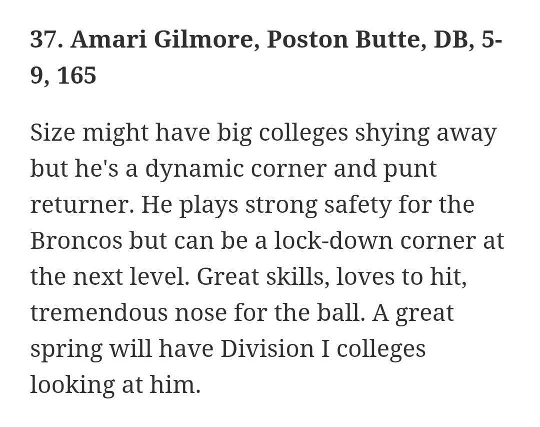PBHS_FB's tweet image. See our guy #TheEraser Getting some well earned recognition from AZCentral @2Amarigilmore @Florenceusd  azcentral.com/story/sports/h…