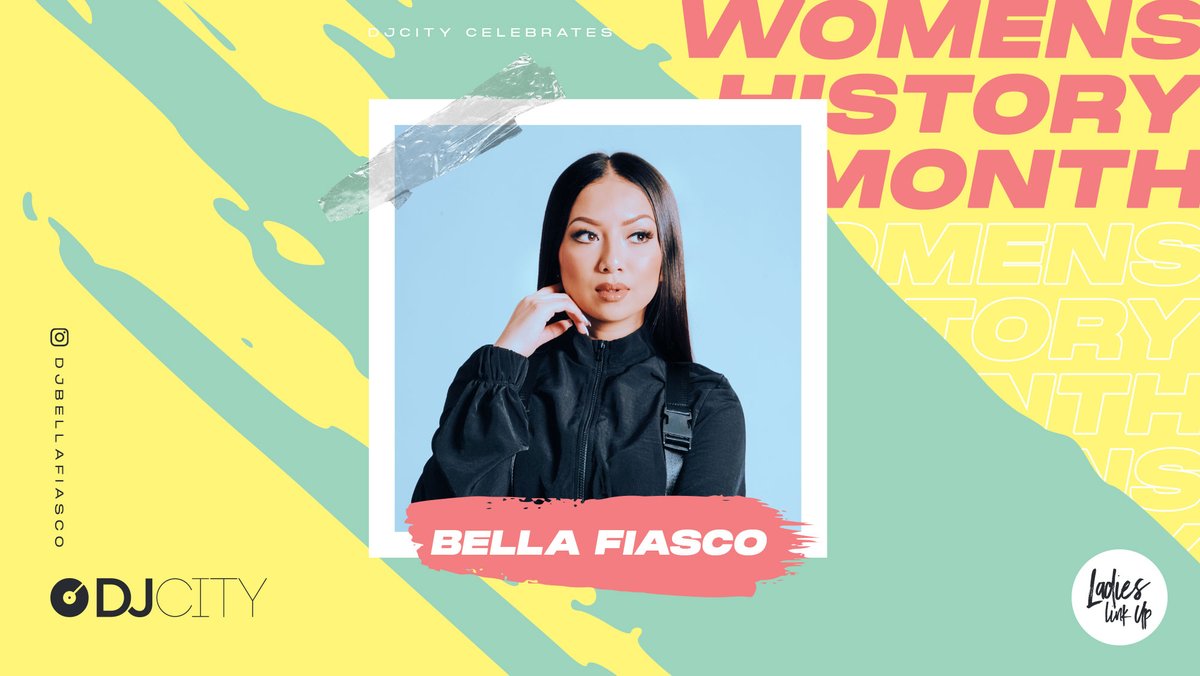 DJcity's tweet photo. In honor of #WomensHistoryMonth, we are showing love to some talented DJs from around the country. Today we feature @DJBellaFiasco.

Splitting her time between LA and Las Vegas, #BellaFiasco stays in high demand as a musical tastemaker &amp; talented open-format DJ.

#LadiesLinkUp https://t.co/SzskV78J1U
