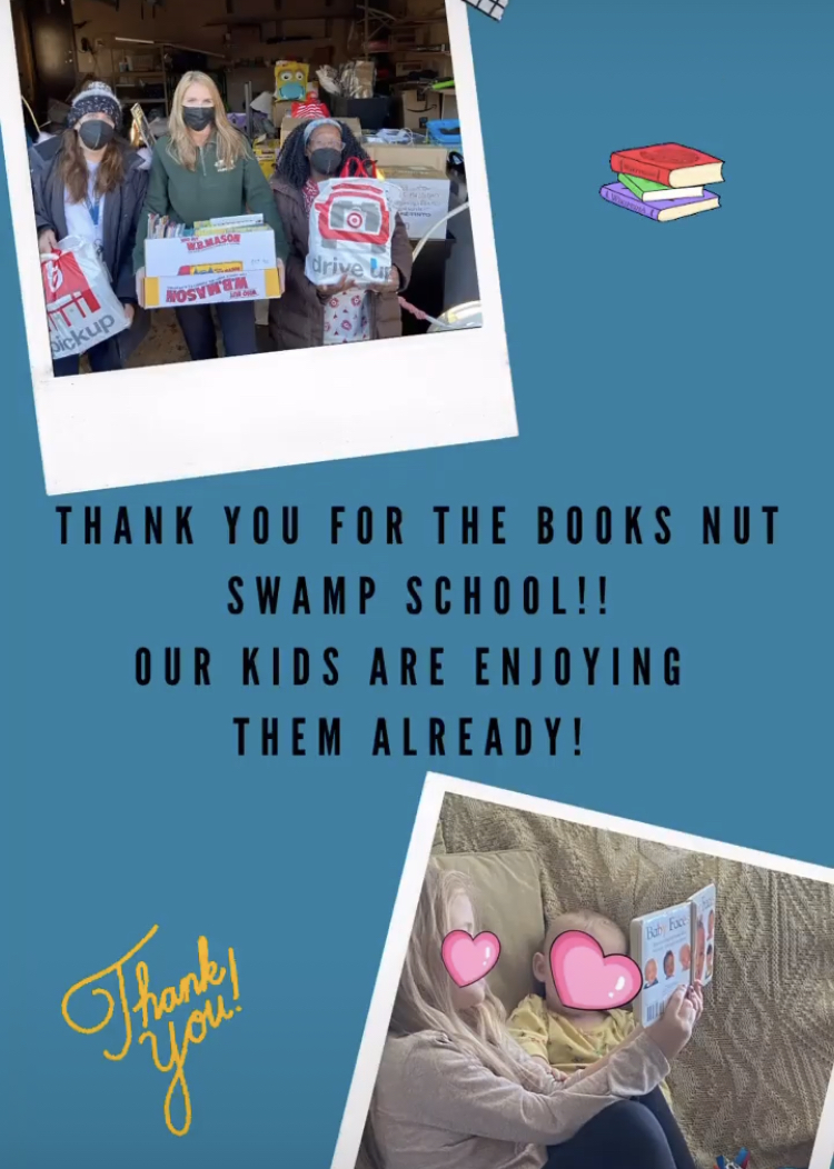 PinwheelPlace's tweet photo. Thank you to Nut Swamp School in Middletown, for running a super successful book drive for our Pinwheel community!  Already putting them in the hands of our little local readers📘📘📘 https://t.co/Pacnu3fM6n