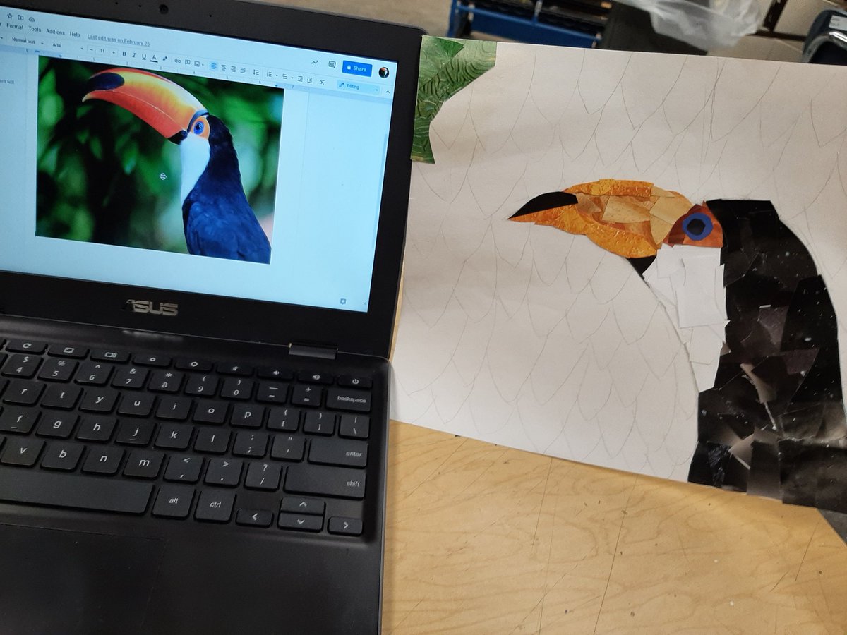 resykalski's tweet photo. 5th grade was working on animal collages last week. #BeCougarProud @clintonwischool https://t.co/cnMsgCWgN4