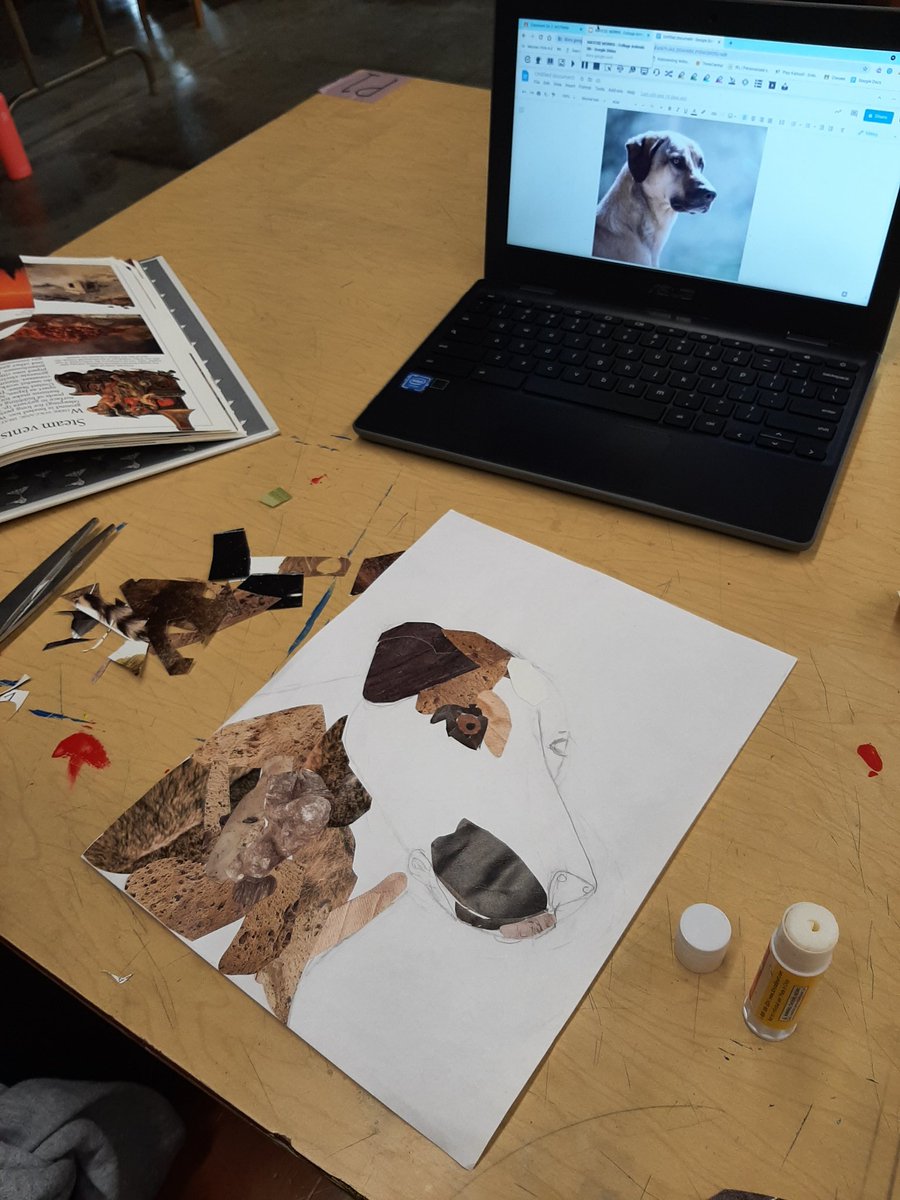 resykalski's tweet photo. 5th grade was working on animal collages last week. #BeCougarProud @clintonwischool https://t.co/cnMsgCWgN4