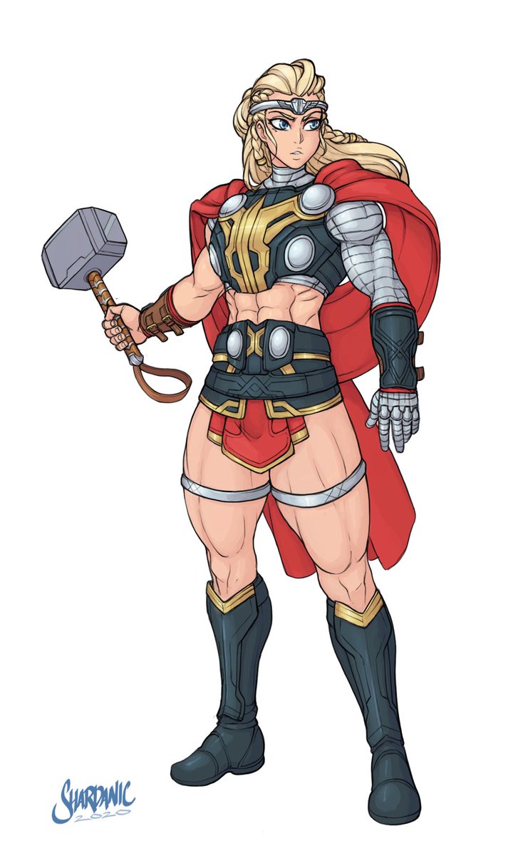 RT @Shardanic_Art: How about some Valkyrie Thor? https://t.co/Z8A4eJdd3j