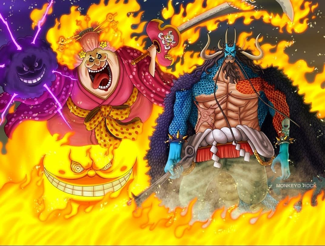 My Kaido Hybrid Form Vs Snakeman Luffy Drawing Onepiece