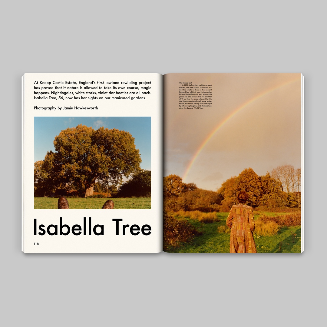 thegentlewoman's tweet photo. With Knepp Castle Estate, England’s first lowland rewilding project, #IsabellaTree has proven that magic happens when nature is allowed to take its own course. She is profiled by #TamsinBlanchard in Issue nº23 - out now. Photography by #JamieHawkesworth. #TheGentlewoman https://t.co/OyBmdKY2Dq