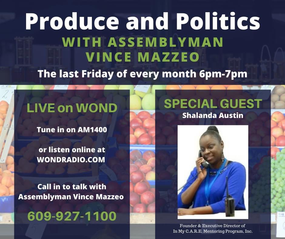 I'm LIVE this evening on <a href="/1400WOND/">NEWS TALK 1400 WOND</a>! Tune in 6pm-7pm to listen in. Joining me this month is Shalanda Austin, the Founder of In My CARE Mentoring Program Inc.

Listen live on 1400AM or on wondradio.com