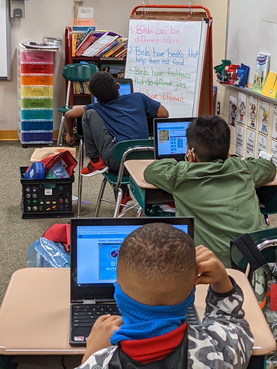These coding #Firstiesin215 did an AMAZING job this week learn sequencing and loops with <a href="/codeorg/">Code.org</a>. Even just a couple hours before #SpringBreak they were on task and working hard. <a href="/RhesiaMitchell/">Rhesia Mitchell</a> <a href="/ForestvilleRd/">ForestvilleRdES</a> #SuperFRES