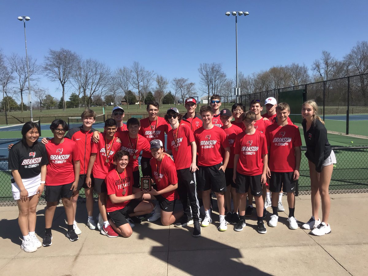 Branson Boys JV tennis team wins the Republic JV Tennis Tournament! Thanks to <a href="/RepublicTennis/">Republic Tennis</a> for hosting! <a href="/BransonPirates/">Branson High School</a> <a href="/bransonschools/">Branson Public Schools</a> <a href="/BHSPirateSports/">BHS Pirates Sports</a> <a href="/BHSPirateTennis/">Branson Tennis</a>