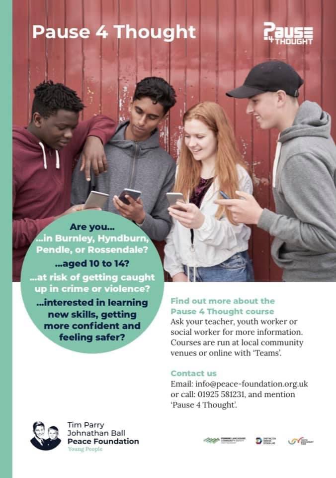 _Pause4Thought_'s tweet photo. We are now seeking referrals for our new April groups! 

The P4T team are happy to meet with you to discuss the project further and welcome enquiries from local schools, voluntary, community and faith organisations, community groups.

@peacefoundation #Pause4Thought https://t.co/wQuGElAdnR