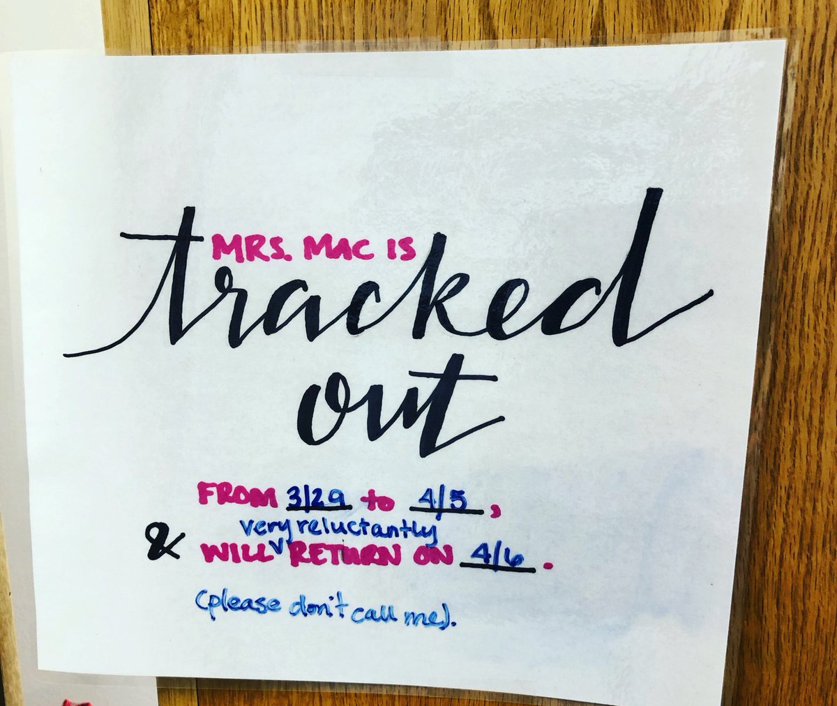 hannahvanmac's tweet photo. #iamverytired #trackedout #DONOTCALLME #pleaseandthankyou https://t.co/jGH5UjKsnN