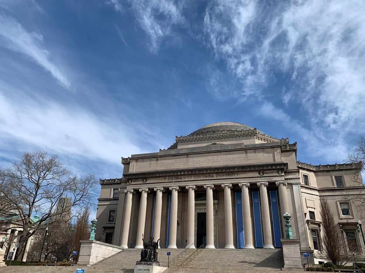 CC_Columbia's tweet photo. .@Columbia Blue skies 🌤️🌀🏛️ https://t.co/xF6M0yV55w