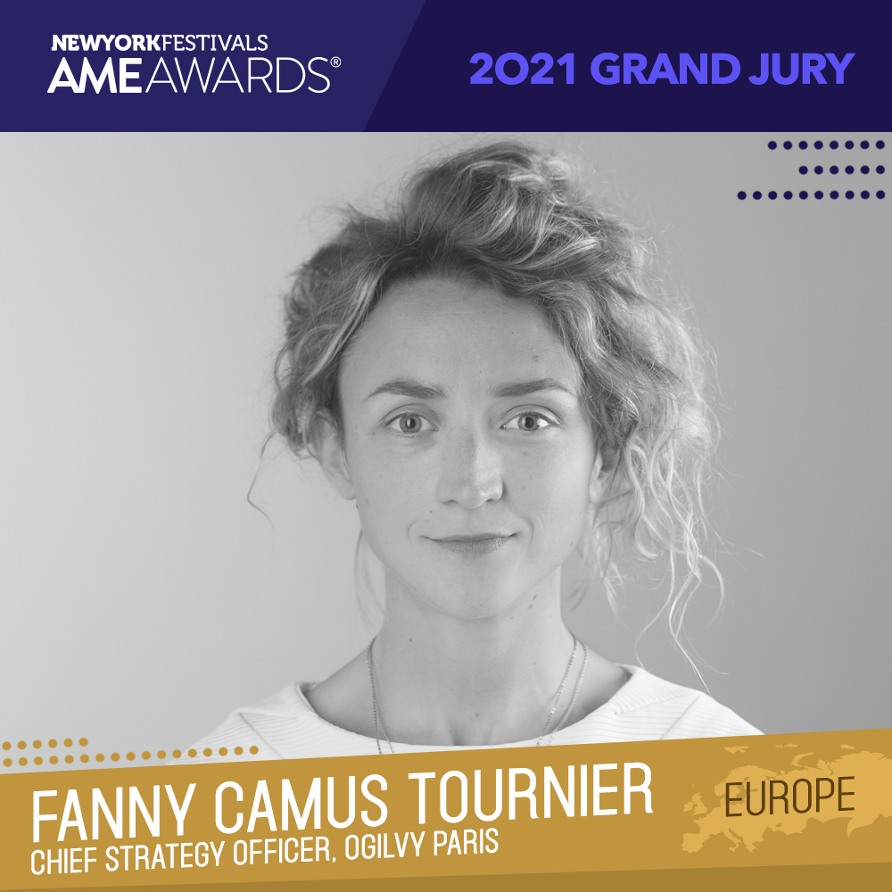 Ogilvy's tweet photo. Gain some insightful wisdom from @NYFestivals’ AME Awards Grand juror, @Ogilvy_Paris's Chief Strategy Officer Fanny Camus Tournier, in the festival’s interview series. https://t.co/BrQXlvcy70 

#AgencyVoices https://t.co/XA7uaC01lv