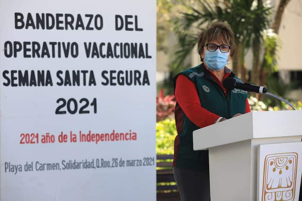 Da Laura Beristain banderazo de inicio a operativo “Semana Santa segura 2021. 

m.facebook.com/story.php?stor…

#ParaServiryProteger
#PolicíaCercanaalaGente
#PlayaDelCarmen
#PuertoAventuras