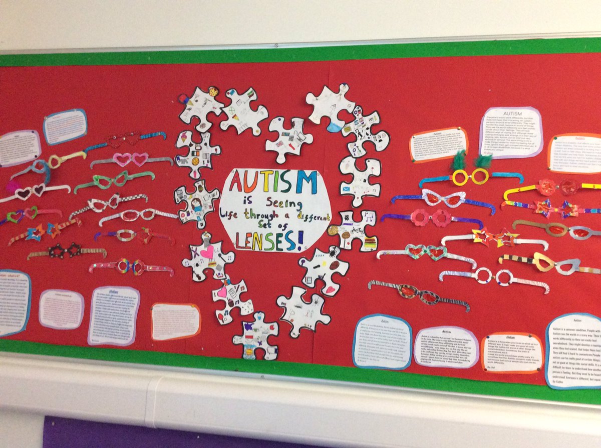 P6/5 have been learning about autism and developing an awareness of how others see the world. Everyone designed glasses to celebrate being unique and participated in different learning opportunities.#autismawareness <a href="/AORaberdeen/">Autism Outreach Aberdeen</a> #RRSA #AberdeenCC