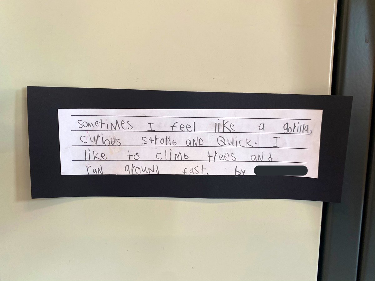 MsBTeach_'s tweet photo. After learning about totem poles and reading Sometimes I Feel Like a Fox by Danielle Daniel, students reflected on what animals they feel like and we created our own class community totem poles @Heloise_Lorimer https://t.co/zdOuzF8UF0