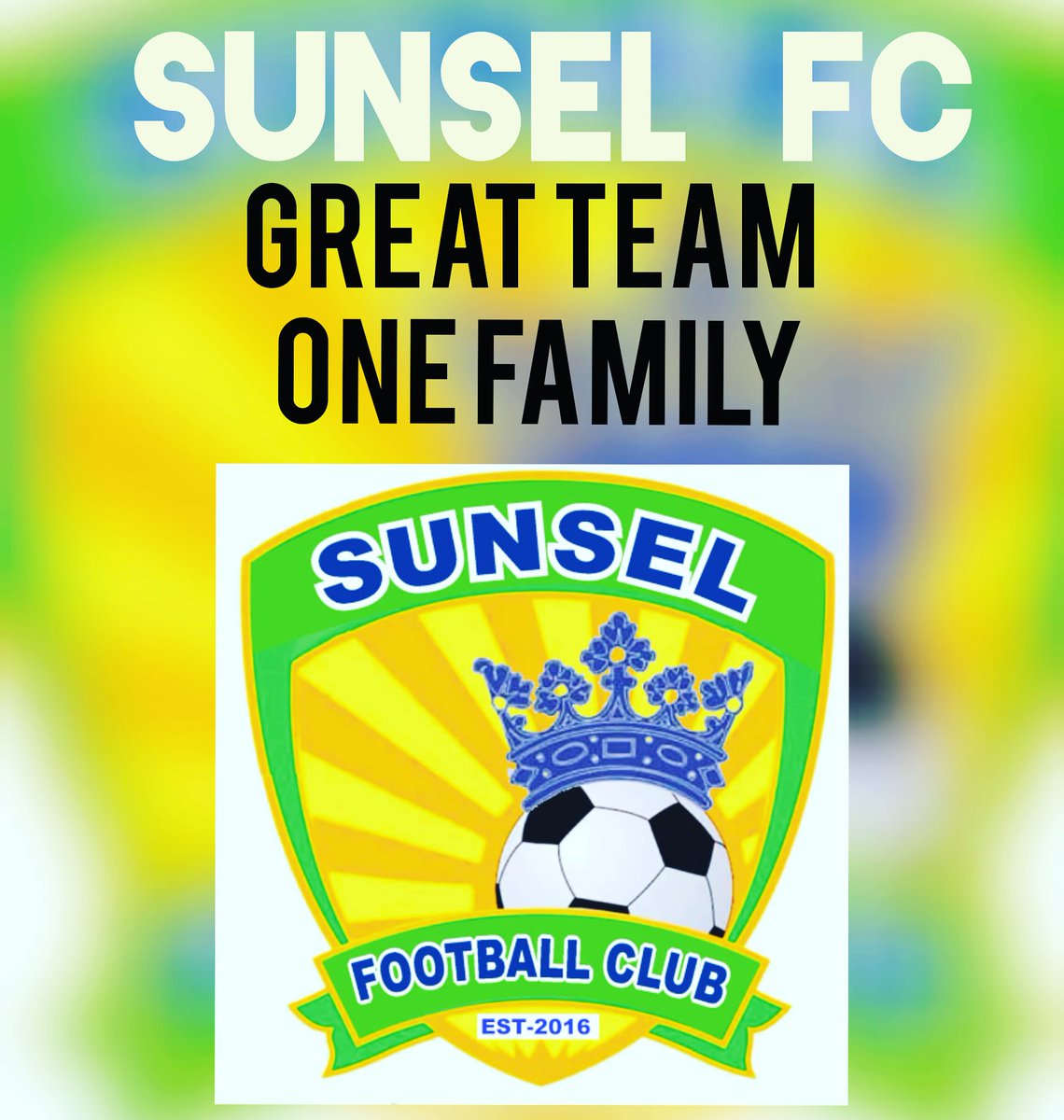 sunsel_fc's tweet photo. Hello! #teamsunselfc we are #GREAT #TEAM⚽, #ONE #FAMILY 💪
#football #sunselfctv #nlo21 #nlo #nlo2 #fifa #npff https://t.co/dRZq3mqBOR