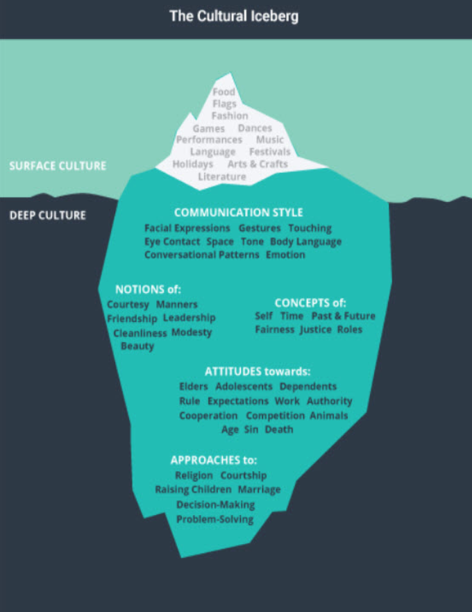 NeuroGero's tweet photo. As we see more patients from around the world: 
The Cultural Iceberg #biopsychosocial https://t.co/xk9ZNS2Yix