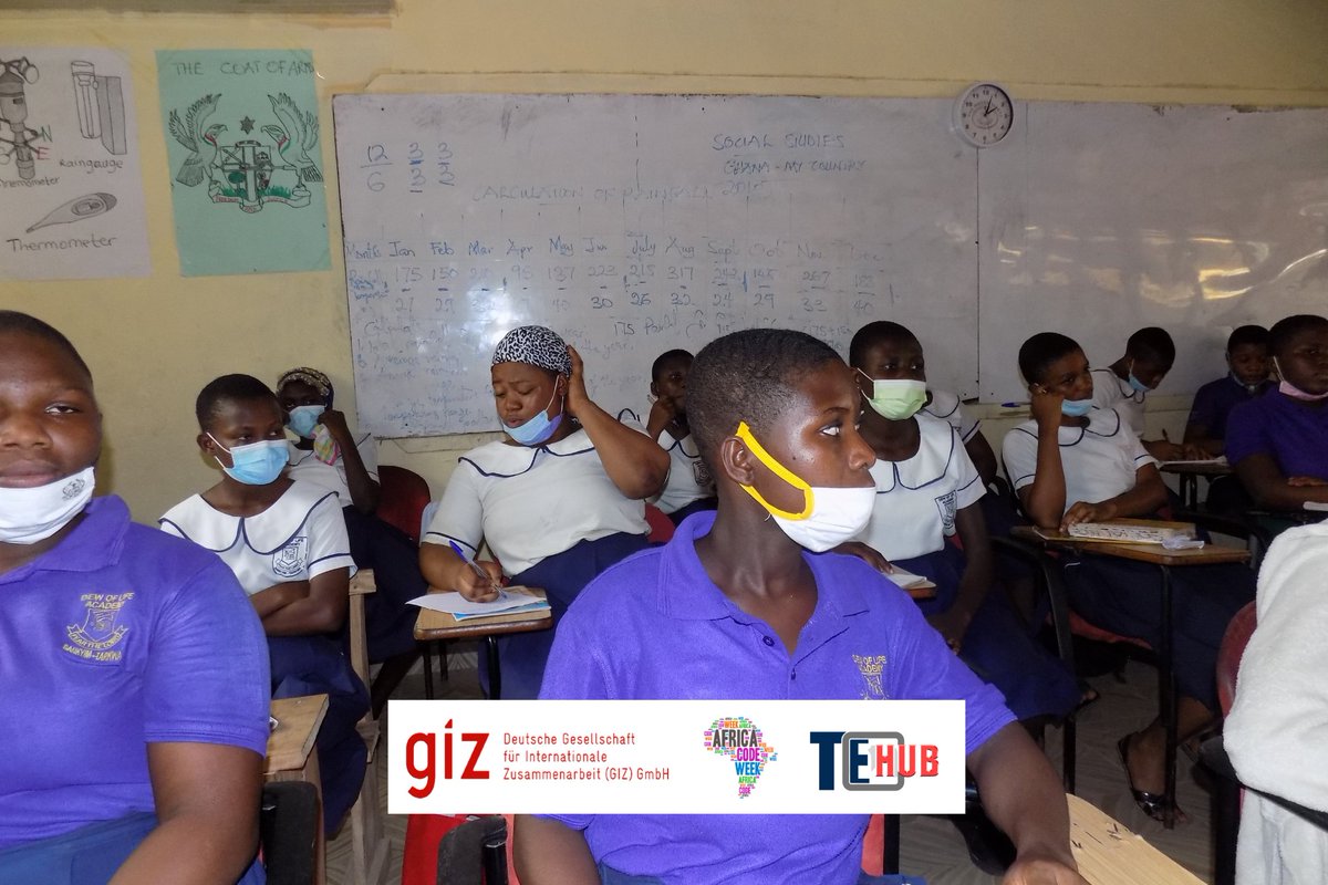TarkwaHub's tweet photo. In partnership with @AfricaCodeWeek and @CamdenTrust and funding from @giz_gmbh are organising a digital workshop in selected school within the Tarkwa Nsuaem Municipality to introduce the girls to the digital world.
#tedimpact #SDGs #eskills4Girls #TechNeedGirls #GirlsinIT https://t.co/YXPPwzRxcP