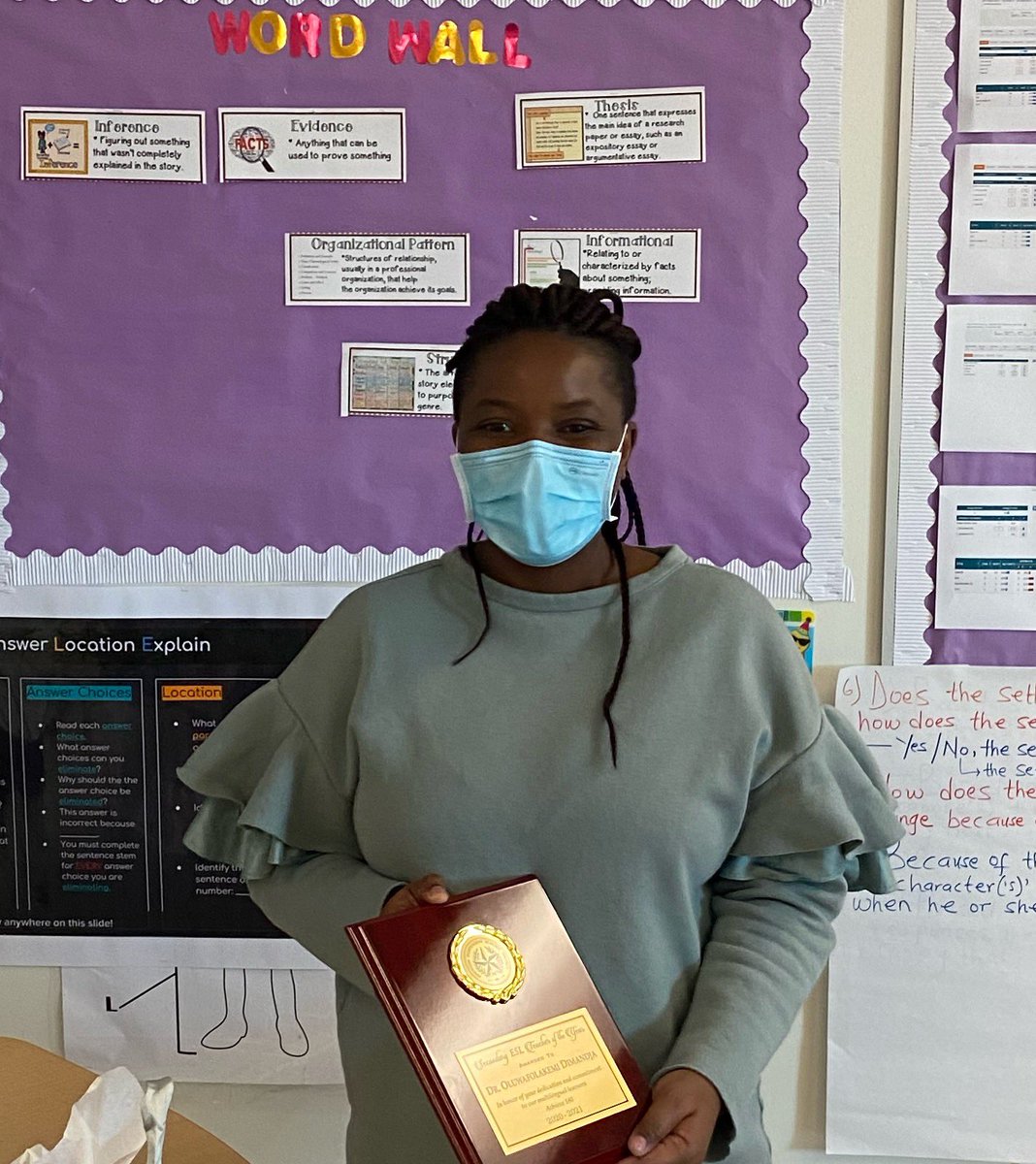 Congratulations 🎉🎉🎉Dr. Dimandja <a href="/WhoAreWe_SGA/">Sugar Grove Academy Middle School</a> for being selected as A180 Area HAABE ESL Secondary Teacher of the year!  <a href="/A180_HISD/">Achieve180</a> @Principal_SGA <a href="/DrFolaDimandja/">Fola Dimandja, Ph.D.</a> @MLAnnaWhite <a href="/mrobinson867/">Mitch Robinson</a>