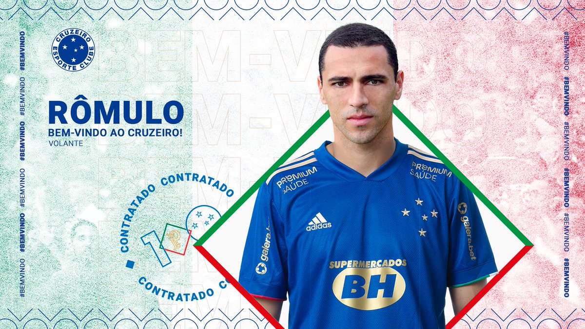 Cruzeiro's tweet photo. Bem-vindo, Rômulo! 🦊👊
⠀
Com passagem pela seleção italiana, o volante de 33 anos está de volta ao Cruzeiro no ano do Centenário! ⚽
⠀
Saiba mais: https://t.co/HlEnaVkZii
⠀
#CruzeiroCentenario https://t.co/JvEIXMPWIQ