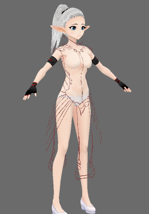 #sneakpeak Of my newest and so far biggest project. Can you tell what Im making? 

#Vtuber #ENVtuber #VTubers #VTuberEN #vroid #3D