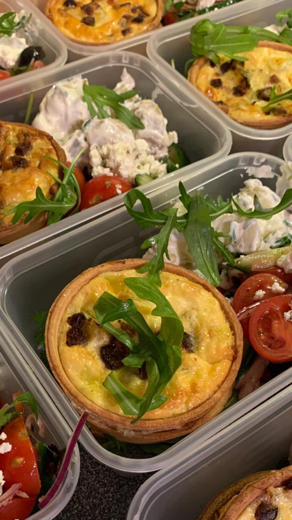 critical_suppuk's tweet photo. Thank you @jusfinefood for making and delivering Butternut, Leek and Cheddar tartlets with Greek Salad and Chicken Casserole with New Potatoes for @StGeorgesAandE this evening. Another final drop funded by @CriticalNhs. Thank you #nhs for all you have done - looking after us all! https://t.co/FurBNibRh7