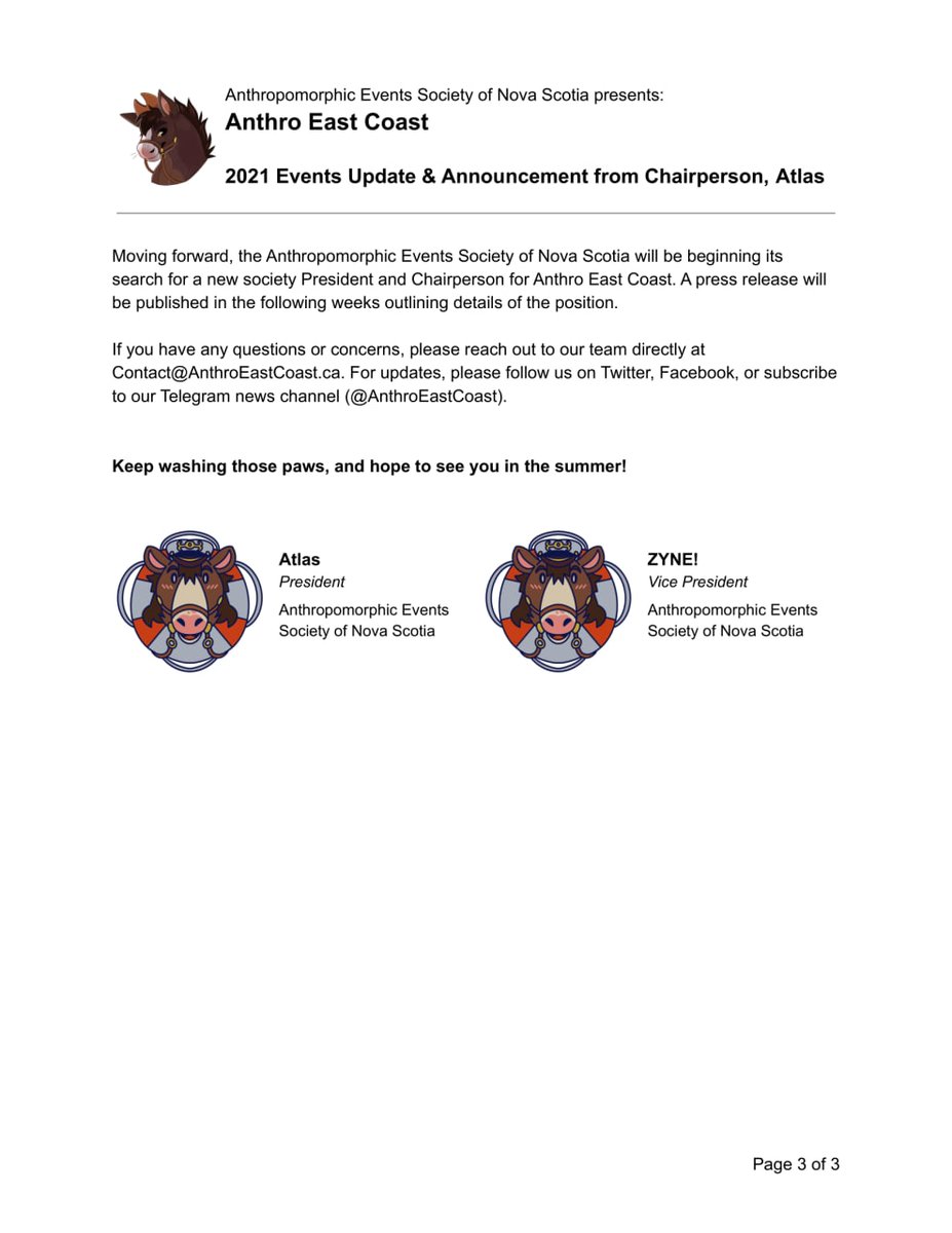 We thank our attendees for your patience and understanding during these incredibly difficult times. We understand that communication is key, so we’d like to be as transparent as possible. Please see below for an important announcement from President &amp; AEC Chairperson, Atlas: