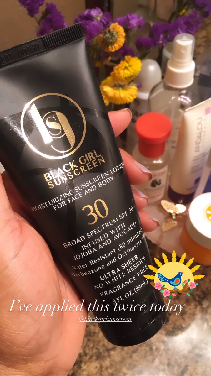 tracydeanne1's tweet photo. Applied twice today ☀️ You need sunscreen Sis!! ☀️🖤 @BlkGrlSunscreen #springmusthave #sunscreen https://t.co/IYGNF6bFb8