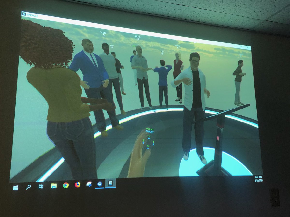 fundmc01's tweet photo. The Virtual ASES Sandbox has been an amazing leap into the metaverse with some amazing educational leaders #asessandbox @GrantLichtman @PokeTheEdBox @jasonmkern @mattscully https://t.co/aZS83Kzh2t
