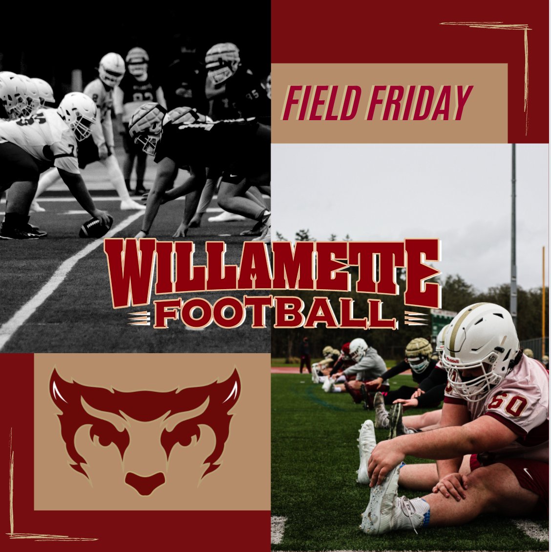 Friday We Out
#willametteuniversity #gobearcats #wufb #ncaa #wu #oregon #salem #wu #d3 #northwestconference #athletics #sports