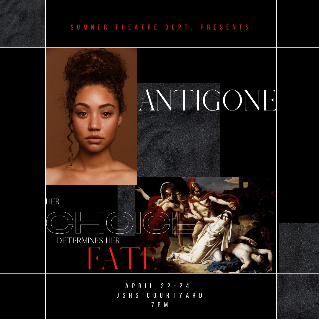 Get your tickets NOW for Antigone at the link in bio! April 22-24. Gates open at 7pm, show starts at 7:30pm!