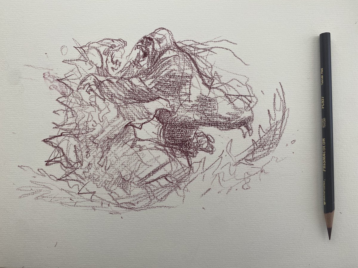 First time doodling Godzilla.  Wont be my last.