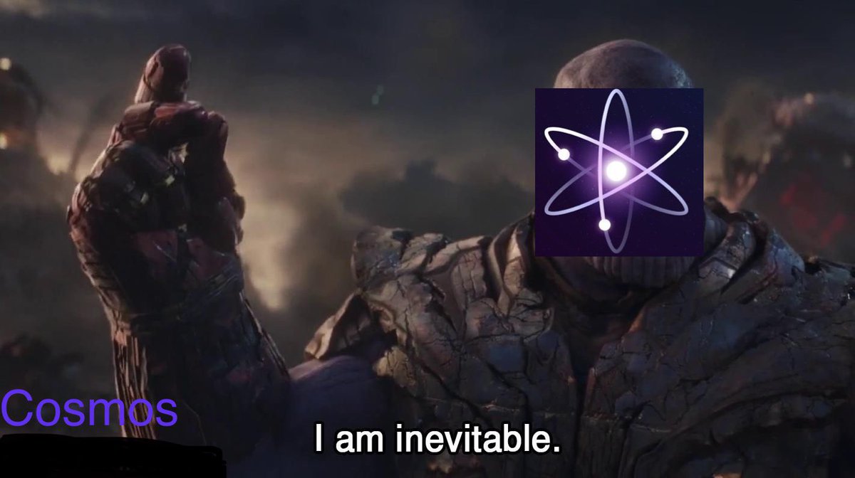 Diamond hands, no one can shake us.
#ATOM #COSMOS $ATOM 
#blockchain #altseason #meme
#sent