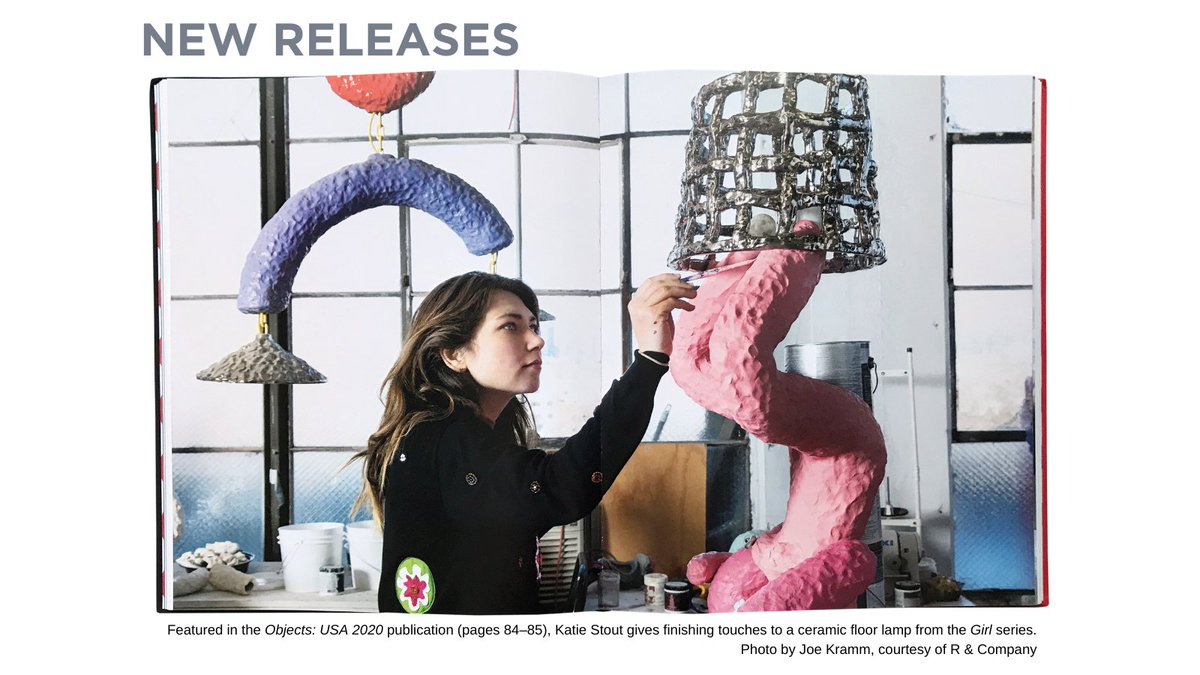 Fresh books and podcasts from the craft field! Pulled from the New Releases section of our Spring issue of American Craft. Up first on our list is OBJECTS: USA 2020 by Glenn Adamson. Read more about this publication and others here: go.craftcouncil.org/SpringNewRelea… <a href="/GlennAdamson/">Glenn Adamson</a>