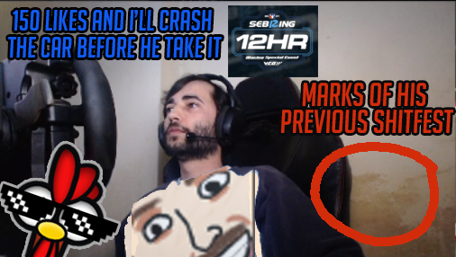 Tomorrow time to race 12h of Sebring. Not looking topsplit (of course) even not secondsplit, mostly cause my partner will be Acaro aka MisterThrowShitMasterForFree and he has a shitty irating because tyres, breaks and aeromodel is crap.