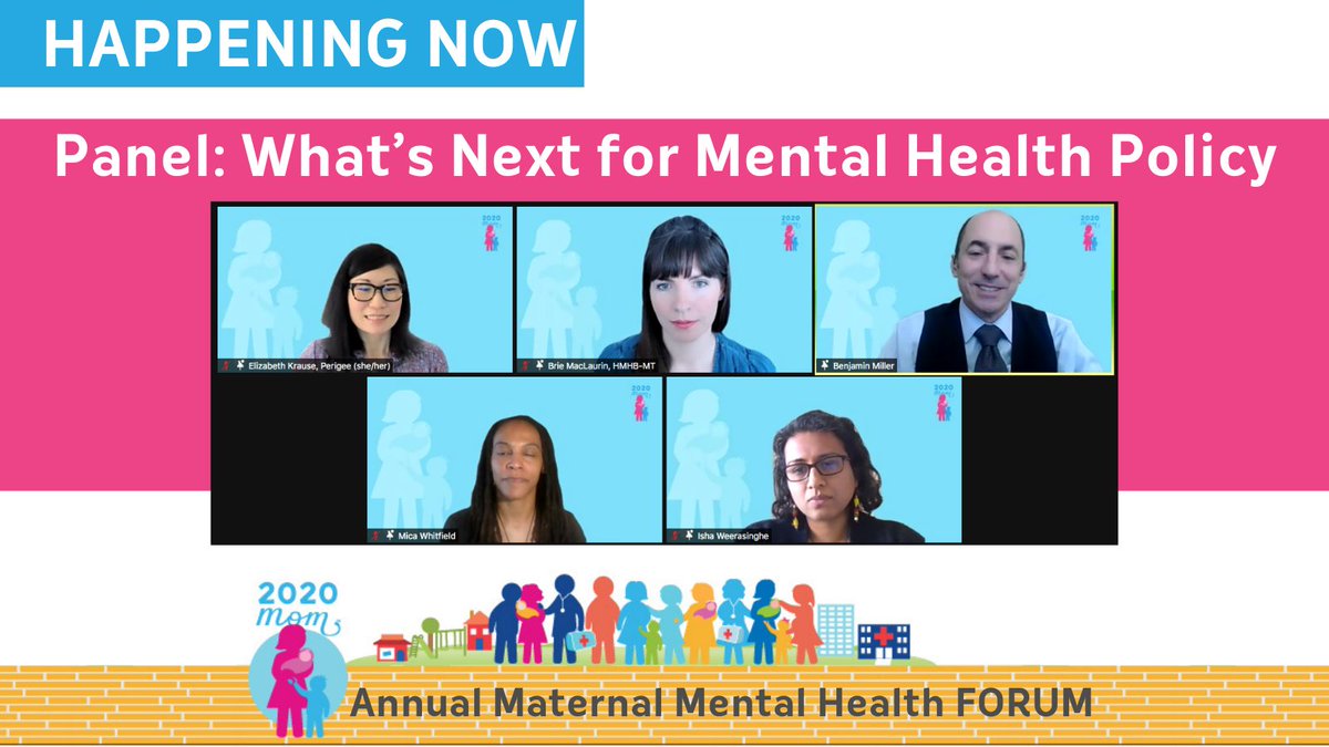 PolicyCenterMMH's tweet photo. Thank you to this panel for diving into the federal maternal health policy landscape, discussing recent ground-breaking federal mental health policy prior to COVID, what’s needed now to address the COVID mental health “second” pandemic.
#2021Reset #MMHFORUM2021 https://t.co/pz3Il4zD8E