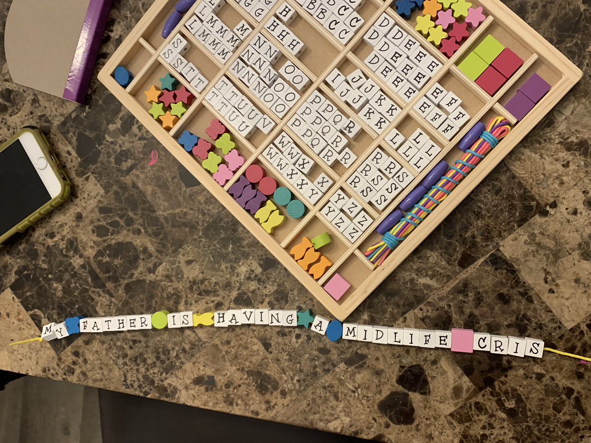 UnfilteredMama's tweet photo. My kids are having fun with the new jewelry-making set their grandma gave them 😂😂😂 https://t.co/eORT8N8hDA