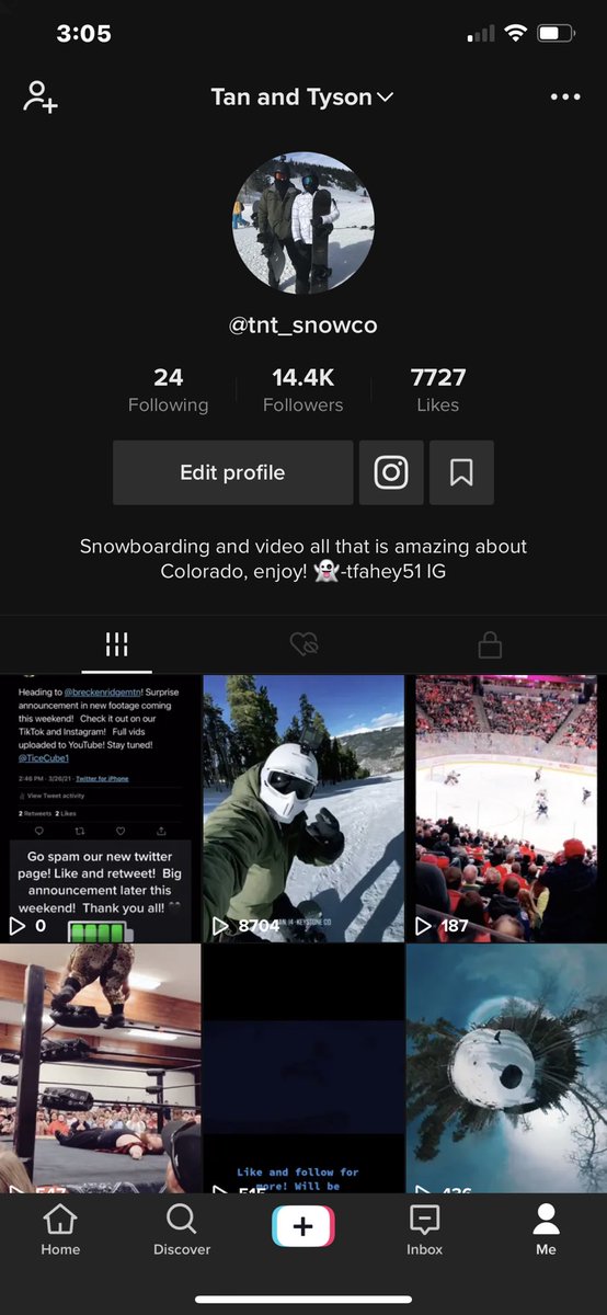 TSnowco's tweet photo. Thank you all for the amazing support! New footage coming soon! See you all in Breckinridge! Much love! #snowboarding #SnowfallFX #Colorado https://t.co/VTzJvD2UFd