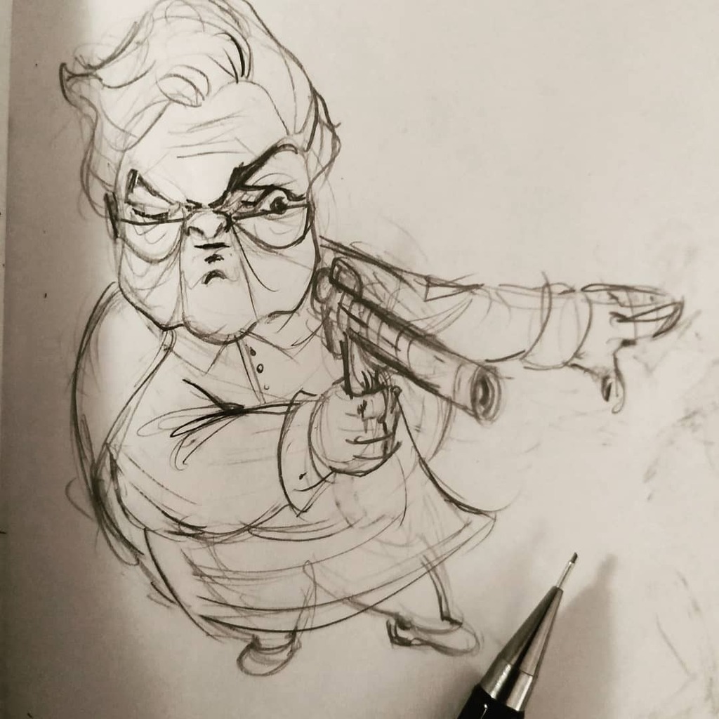 EccentricPencil's tweet photo. Felt like going more cartoony today with a mad granny! 
.
.
.
.
#sketchbook #pencil #cartooncharacter #characterdesign #anatomysketches #blackwing #linework  #gesture #expressionsketch #cartoon #dessinateurs #traditionalart #inktober2020  #bodies #artist… https://t.co/T74RKJrUN9 https://t.co/4qG7GXwQOQ
