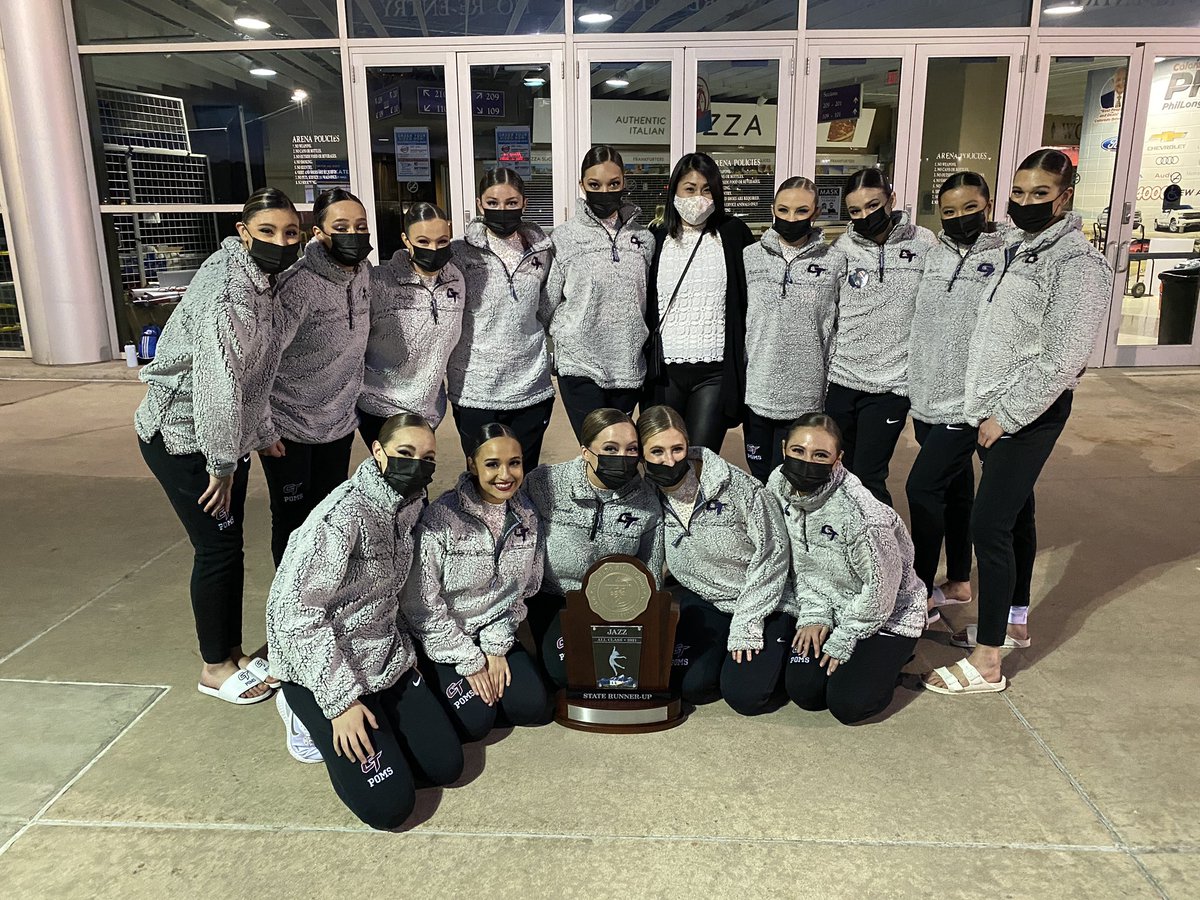 CCSDATHACT1's tweet photo. 5A State Spirit: Congratulations to the Cherokee Trail Jazz squad who finished as the 2021 State Runner-Up here at the State Spirit Championships in Colorado Springs. Great job Cougars!!! @CTHSAthletics @CCSDK12 https://t.co/aDruU5IPmw