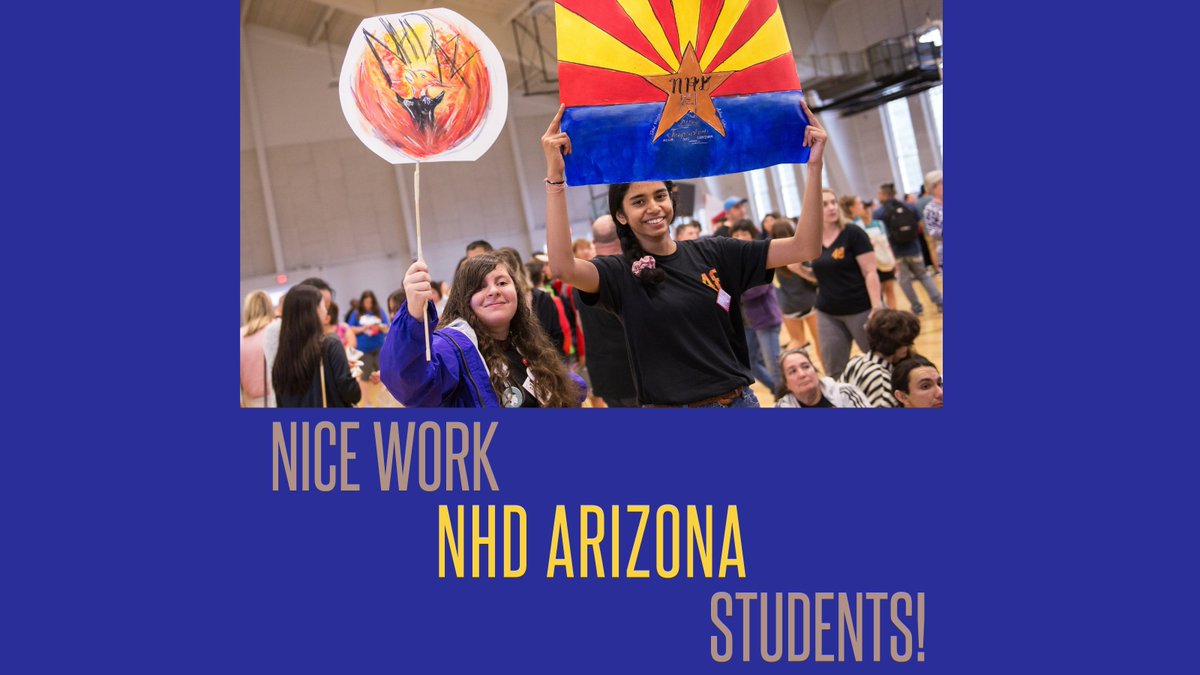 NationalHistory's tweet photo. Good luck, National History Day Arizona students, in your #NHD2021 contest this weekend! Congratulations on all of your hard work!

#NHDAZ
#MustSeeNHD https://t.co/fZgXRrgn7i