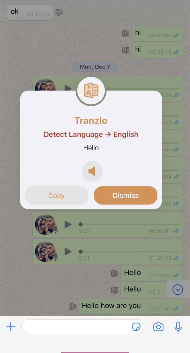 MiRO92's tweet image. Am currently working on #Tranzlo, so far I've added:
-A 3rd translate mode "Speak" which will speak the translated text
-A button in "Alert"  mode to speak the translated text

Plz feel free to reply to this tweet If you have a request that you want to see in #Tranzlo, thank u